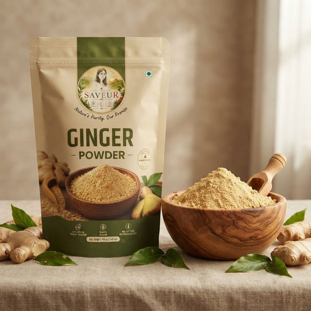 Dry Ginger Powder 100 Gm Pure & Natural Ginger Powder Rich Aroma Strong Flavor No Additives or Preservatives Natural Spice Powder