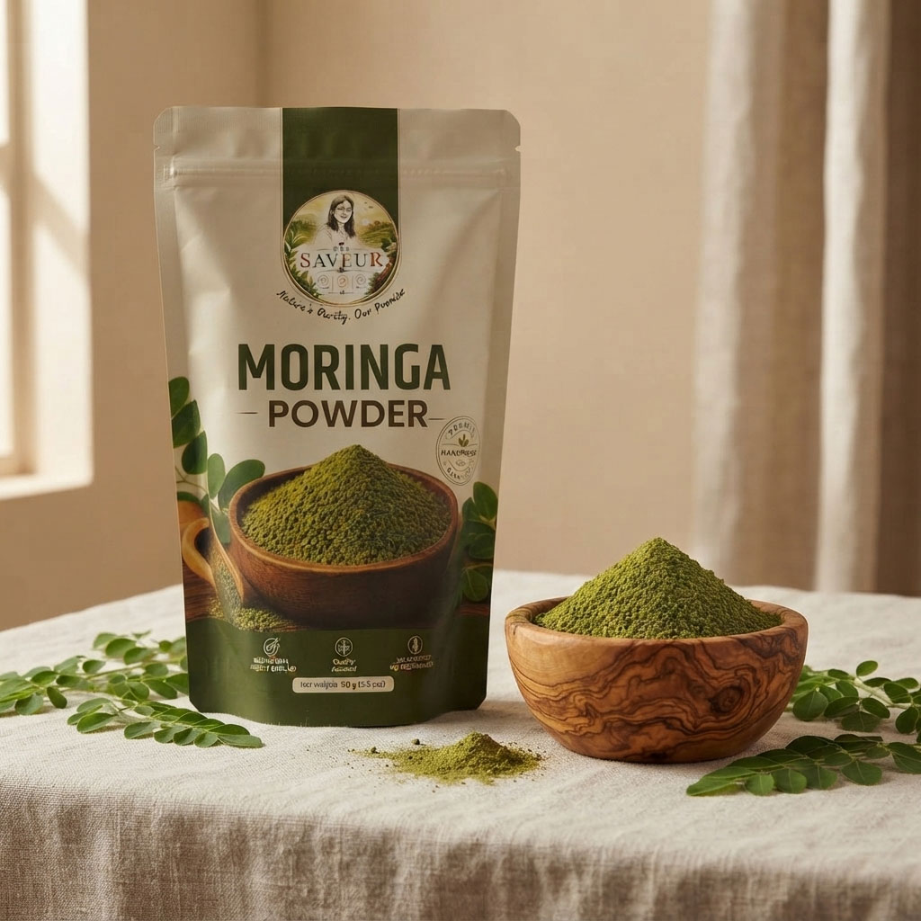 200 GM Moringa Powder Organic 100% Pure & Natural Moringa Leaf Powder Drumstick Leaf Powder Superfood for Immunity Energy & Daily Nutrition Rich in Iron Calcium Antioxidants No Chemicals Freshly Processed